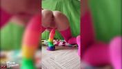 ดูหนังxxx Woman Jumping on Rainbow Dildo and Playing with Butt Plug ฟรี