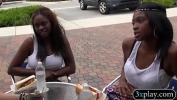 คริปโป๊ Two sexy ebony babes flashed big boobs Mp4