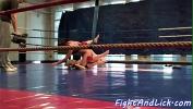 หนังโป๊ใหม่  Stunning lesbians wrestling in a boxing ring 3gp