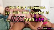 หนังโป๊ใหม่  Sexy stepmom and teen girl had 3way sex 3gp