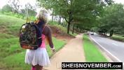 ดูหนังโป๊ I Gave A Fellow Tennis Player A Kneeling POV Blowjob After Losing A Match In Public comma My Huge Natural Tits And Nipples Out comma Busty Blonde Ebony Whore Sheisnovember Flashing Her Big Ass And Panties While Walking Outside comma by Msnovembe