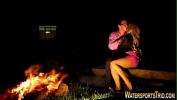 ดูหนังav Ho pissed on by campfire