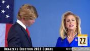 หนังxxx Donald Drumpf fucks Hillary Clayton during a debate Mp4