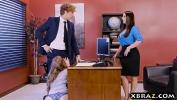 หนังเอ็ก Office threesome with two bosses and a sexy employee 2024 ล่าสุด