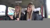 หนังโป๊ Two blonde angels sharing cock in fake taxi Mp4