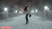 หนังโป๊ใหม่  Jeny Smith naked in snow fall walking through the city 2024