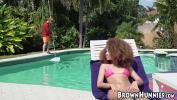 หนังโป๊ Good looking ebony gal fucks with the hung poolboy outdoors Mp4 ล่าสุด