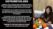 หนังโป๊ Naughty fun with balls in ass Hotkinkyjo 3gp