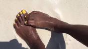 ดูหนังav Caribbean Ebony Feet at the Beach ร้อน