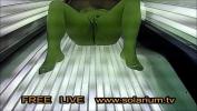 คริปโป๊ BBW super fat Girl masturbates in Live Voyeur Solarium