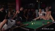 คริปโป๊ Hot blonde humiliated in public pool bar Mp4 ฟรี