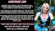 หนังเอ็ก Sindy Rose as forest fairy fuck her anal hole with big dildo amp prolapse