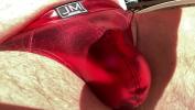 คริปโป๊ Red Metallic thong with egg chastity ร้อน