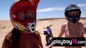 คลิปโป๊ฟรี Big boobed badass nude babes trying motocross in the desert ร้อน 2024