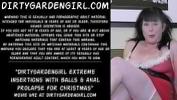 หนังโป๊ Dirtygardengirl extreme insertions with balls amp anal prolapse for Christmas ล่าสุด