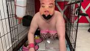 คลิปโป๊ฟรี Fuckpig porn justafilthycunt humiliating degradation pig pissing caged piss drinking and eating from bowls Mp4