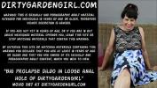 หนัง18 Big prolapse dildo in loose prolapsing anal hole of Dirtygardengirl ฟรี