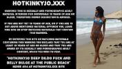 หนังxxx Hotkinkyjo deep dildo fuck and belly bulge at the public beach 3gp ฟรี