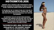 หนังเอ็ก Hotkinkyjo sefl anal fisting and prolapse at the desert dunes ร้อน