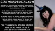 หนังav Dirtygardengirl rainbow unicorn huge dildo pussy fucking Mp4 ฟรี