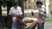 หนังโป๊ A cute teen girl Alexis Crystal in public threesome 2024