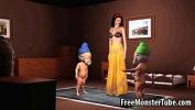 หนังเอ็ก Hot 3D cartoon Snow White getting double teameded high 1 Mp4