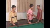 หนังxxx Hot gay threesome on the pool table ร้อน