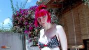 หนังxxx Pretty little redhead Punk stripping on the terrace 3gp