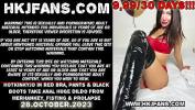 หนังโป๊ Hotkinkyjo in red bra comma pants amp black boots take anal huge dildo from mrhankey comma fisting amp prolapse Mp4 ฟรี