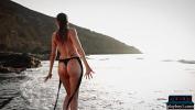 หนังxxx German MILF beauty Jasmin Furry gives a striptease on the beach for Playboy 3gp ล่าสุด