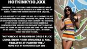 คริปโป๊ Hotkinkyjo in reainbow dress fuck large dildo from mrhankey amp anal prolapse at painted wall ล่าสุด 2024