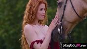 หนังเอ็ก Redhead Latvian diva Heidi Romanova reveals her big natural boobs outdoor ฟรี