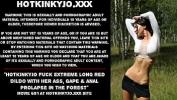 หนังโป๊ Hotkinkyjo fuck extreme long red dildo with her ass comma gape amp anal prolapse in the forest ดีที่สุด ประเทศไทย