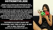 ดูหนังav Hotkinkyjo in sexy black net stockings take tons of balls in her ass amp anal prolapse ล่าสุด 2024