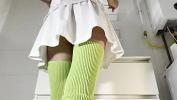 หนัง18 Hot Brunette College Girl with a Mini Tennis Skirt and Over Knee Socks in the Bathroom shows Panties Under Her Short Skirt and goes also No Panties