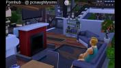 ดูหนังโป๊ My Sim Selfie Jacks to Porn On TV