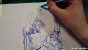 หนังเอ็ก How to draw with a ballpoint pen comma speedpaint comma quick sketch erotic art 2024