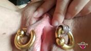 หนังโป๊ nippleringlover horny mother playing with pierced pussy rubbing clit extreme pierced nipples close up ร้อน