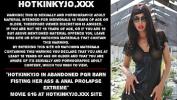 หนังโป๊ใหม่  Hotkinkyjo in abandoned PGR barn fisting her ass amp anal prolapse extreme 2024