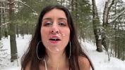 หนังโป๊ Sex in the snowy forest in winter comma cumshot on the face in public ล่าสุด