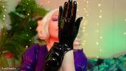 คลิปโป๊ ASMR wearing latex rubber gloves beautiful hot blonde MILF teasing close up ร้อน 2024