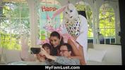 คลิปโป๊ Stepbro in Bunny Costume Fucks His Horny Stepsister on Easter Celebration Avi Love 3gp