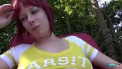 ดูหนังโป๊ Redhead teen strips naked outdoors to get fucked hardcore in her tight pussy 2024