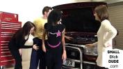 คลิปโป๊ Busty small dick dominas wank micro penis mechanic in garage 2024