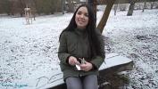 หนังโป๊ Public Agent Spanish Brunette Flashes Big Natural Tits in the Snow Mp4