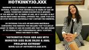 คลิปxxx Hotkinkyjo fuck her ass with monster size blue dildo amp anal prolapse extreme Mp4 ฟรี