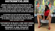 หนังโป๊ Hotkinkyjo in black amp red sexy dress fuck her ass with huge dildo from mrhankey amp anal prolapse 2024 ล่าสุด