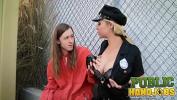 หนังโป๊ PUBLIC HANDJOBS Naughty cop Sarah Vandella jerks prisoner apos s cock for messy facial 2024