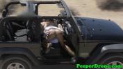 คลิปโป๊ Jeep sex filmed by drone